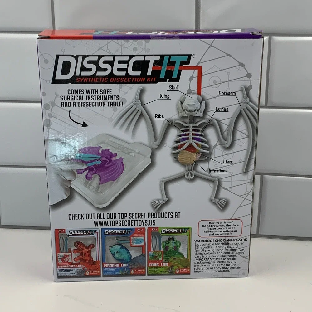 Dissect-It Synthetic Dissection Kit Bat Lab STEM Educational Toy with 2 Refills